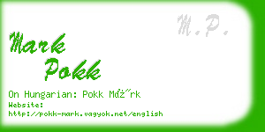 mark pokk business card